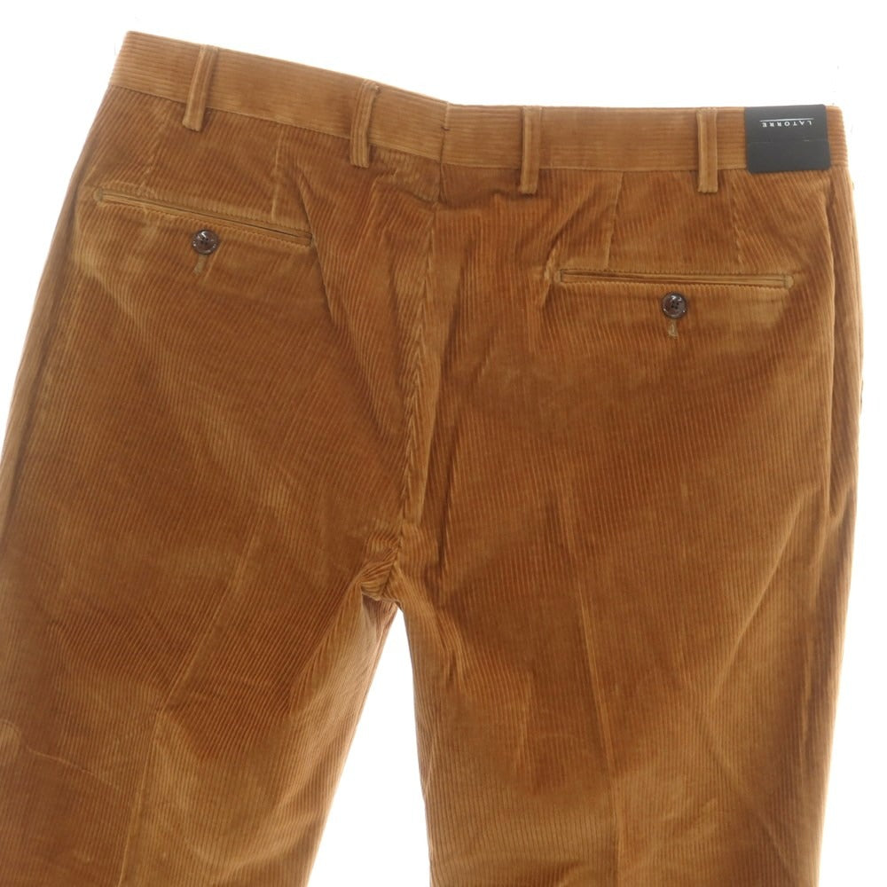 【新品】サルトリア ラトーレ SARTORIA LATORRE コーデュロイパンツ ライトブラウン【 50 】【 状態ランクN 】【 メンズ 】