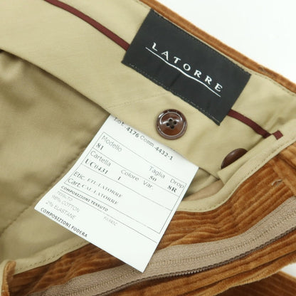 【新品】サルトリア ラトーレ SARTORIA LATORRE コーデュロイパンツ ライトブラウン【 50 】【 状態ランクN 】【 メンズ 】