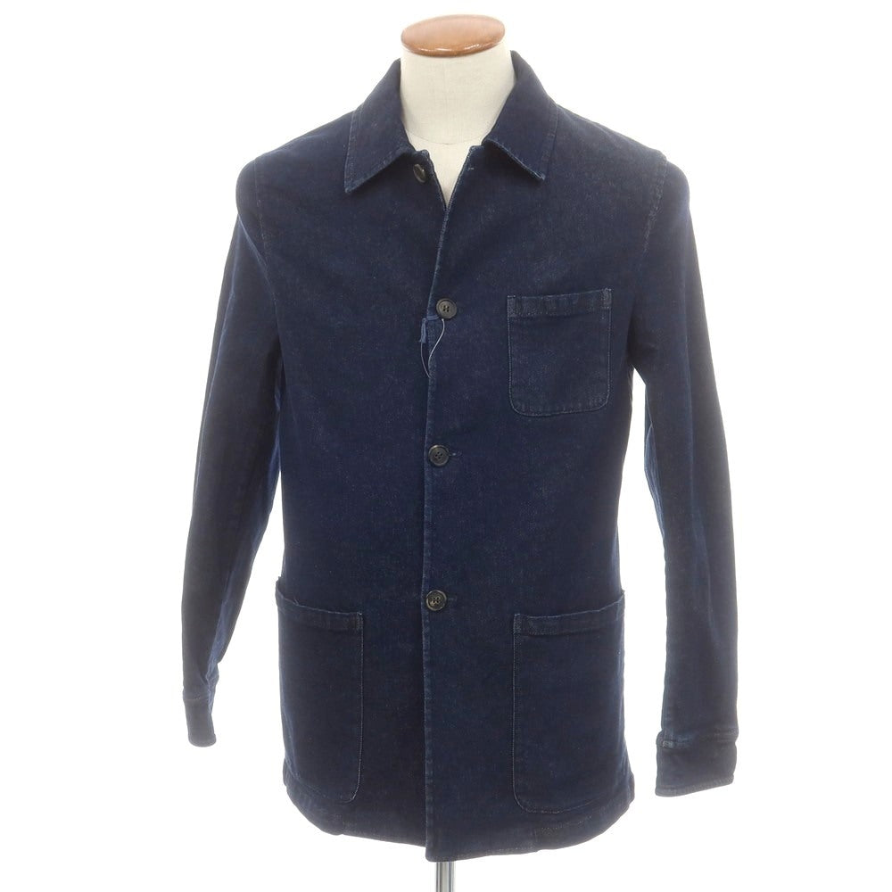 【新品】ジャンネット giannetto コットン デニム カバーオール ネイビー【 48 】【 状態ランクN 】【 メンズ 】