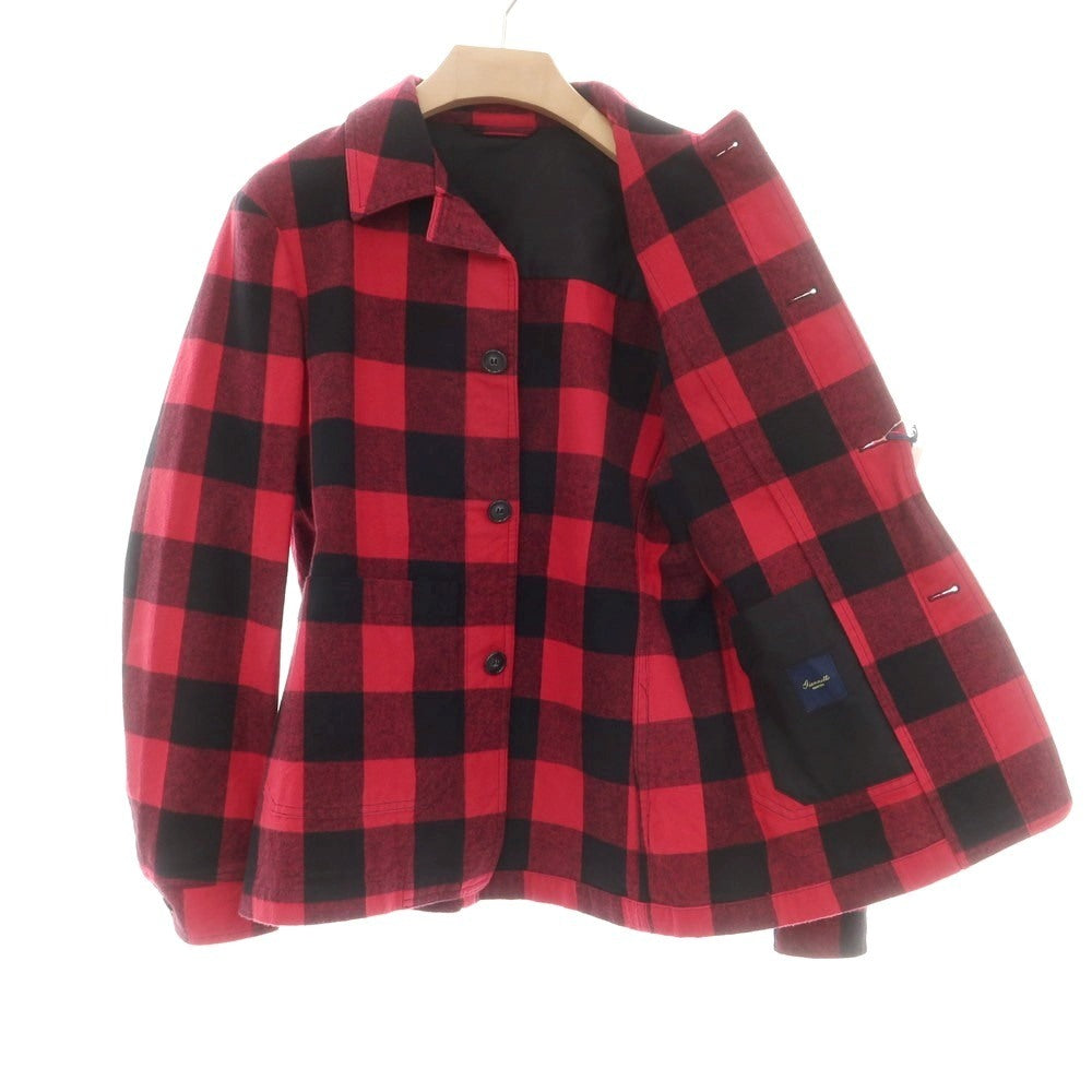 【新品】ジャンネット giannetto コットン チェック カバーオール レッドxブラック【 48 】【 状態ランクN 】【 メンズ 】