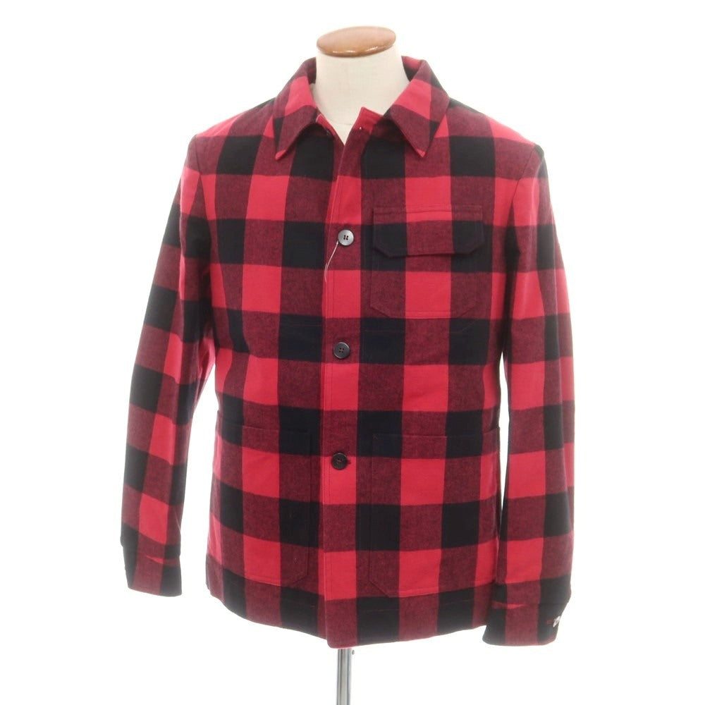 【新品アウトレット】ジャンネット giannetto コットン系 チェック カバーオール レッドxブラック【 48 】【 状態ランクN- 】【 メンズ 】