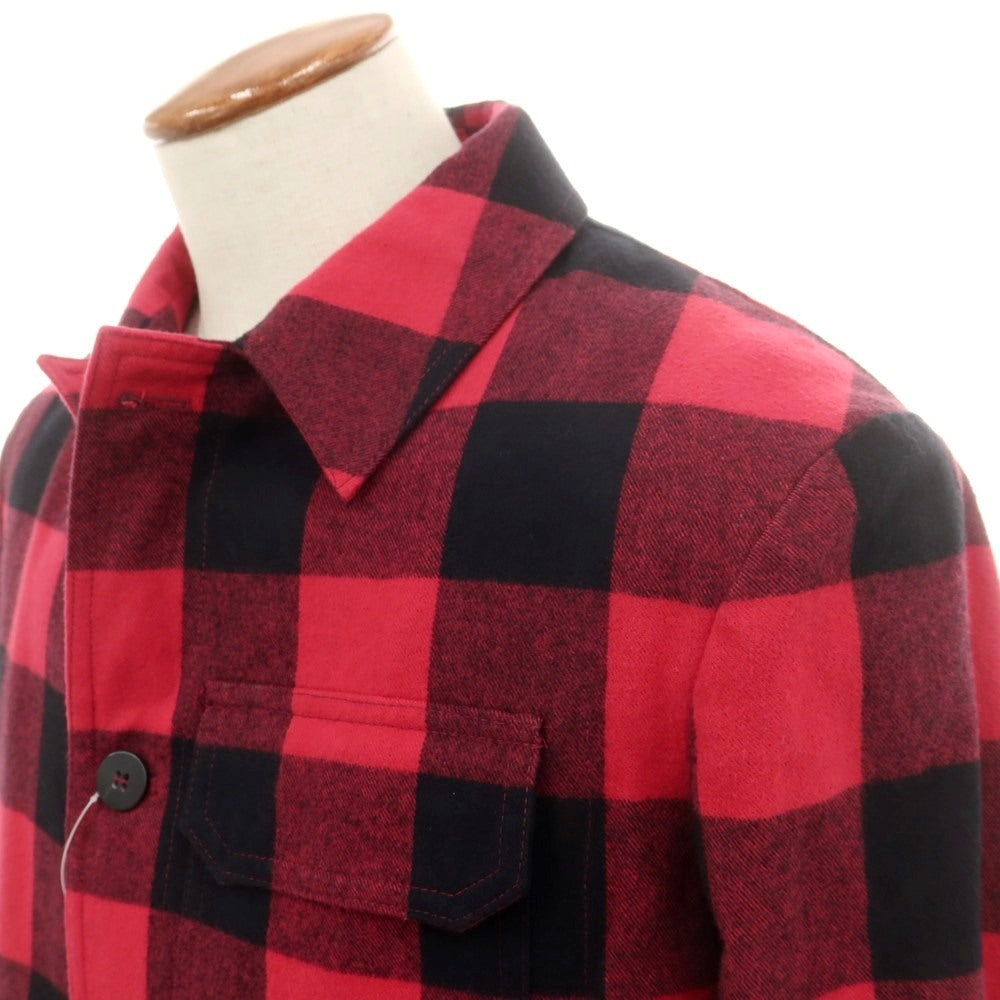 【新品アウトレット】ジャンネット giannetto コットン系 チェック カバーオール レッドxブラック【 48 】【 状態ランクN- 】【 メンズ 】