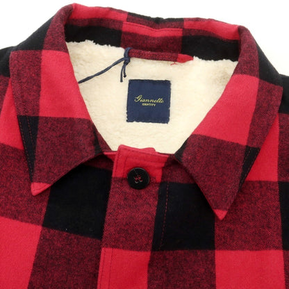 【新品アウトレット】ジャンネット giannetto コットン系 チェック カバーオール レッドxブラック【 48 】【 状態ランクN- 】【 メンズ 】