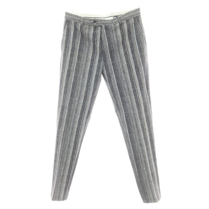 【新品】チルコロ1901 CIRCOLO 1901 ジャージーコットン カジュアルスラックスパンツ グレーxホワイト【 48 】【 状態ランクN 】【 メンズ 】