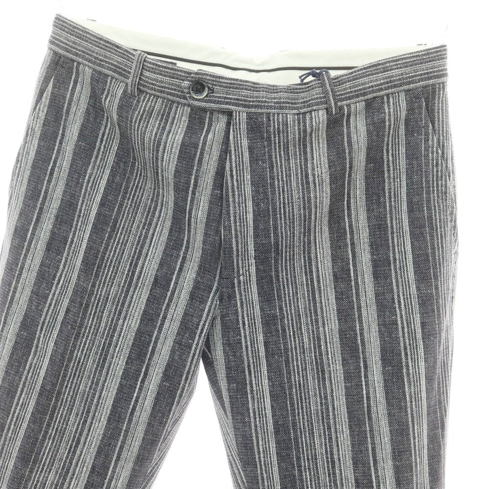 【新品】チルコロ1901 CIRCOLO 1901 ジャージーコットン カジュアルスラックスパンツ グレーxホワイト【 48 】【 状態ランクN 】【 メンズ 】