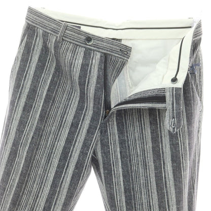 【新品】チルコロ1901 CIRCOLO 1901 ジャージーコットン カジュアルスラックスパンツ グレーxホワイト【 48 】【 状態ランクN 】【 メンズ 】