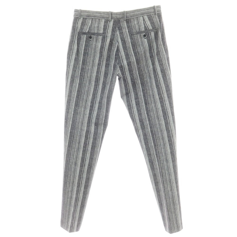 【新品】チルコロ1901 CIRCOLO 1901 ジャージーコットン カジュアルスラックスパンツ グレーxホワイト【 48 】【 状態ランクN 】【 メンズ 】