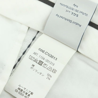 【新品】チルコロ1901 CIRCOLO 1901 ジャージーコットン カジュアルスラックスパンツ グレーxホワイト【 48 】【 状態ランクN 】【 メンズ 】