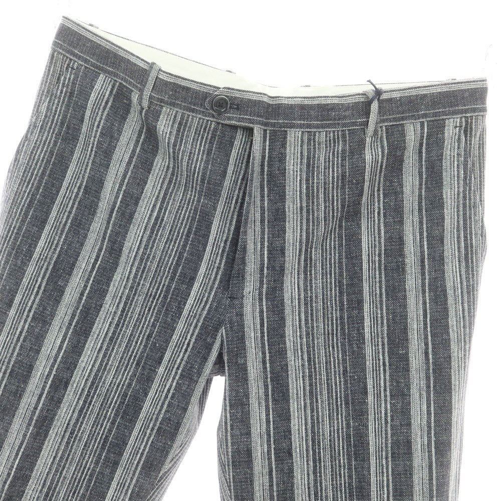 【新品】チルコロ1901 CIRCOLO 1901 ジャージーコットン カジュアルスラックスパンツ グレーxホワイト【 52 】【 状態ランクN 】【 メンズ 】