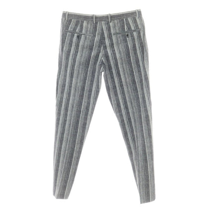 【新品】チルコロ1901 CIRCOLO 1901 ジャージーコットン カジュアルスラックスパンツ グレーxホワイト【 52 】【 状態ランクN 】【 メンズ 】