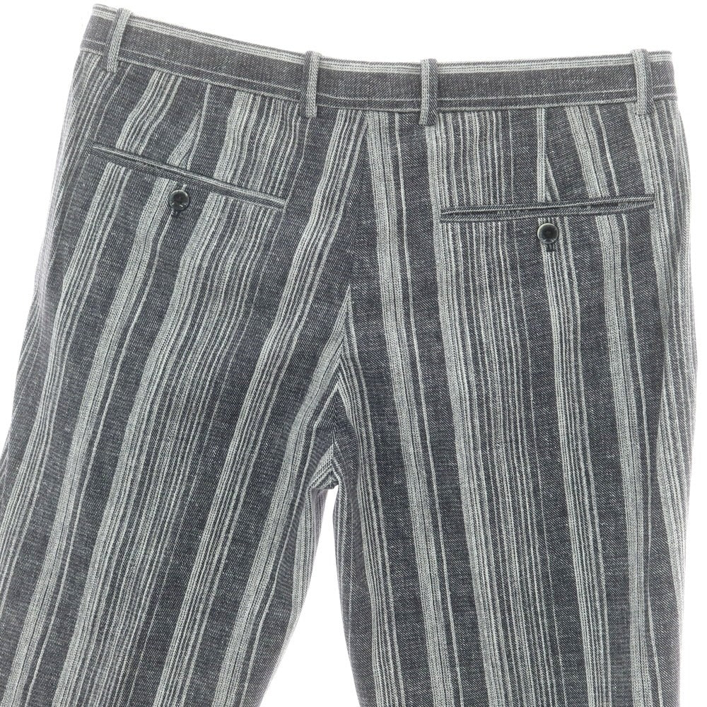 【新品】チルコロ1901 CIRCOLO 1901 ジャージーコットン カジュアルスラックスパンツ グレーxホワイト【 52 】【 状態ランクN 】【 メンズ 】