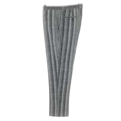 【新品】チルコロ1901 CIRCOLO 1901 ジャージーコットン カジュアルスラックスパンツ グレーxホワイト【 52 】【 状態ランクN 】【 メンズ 】