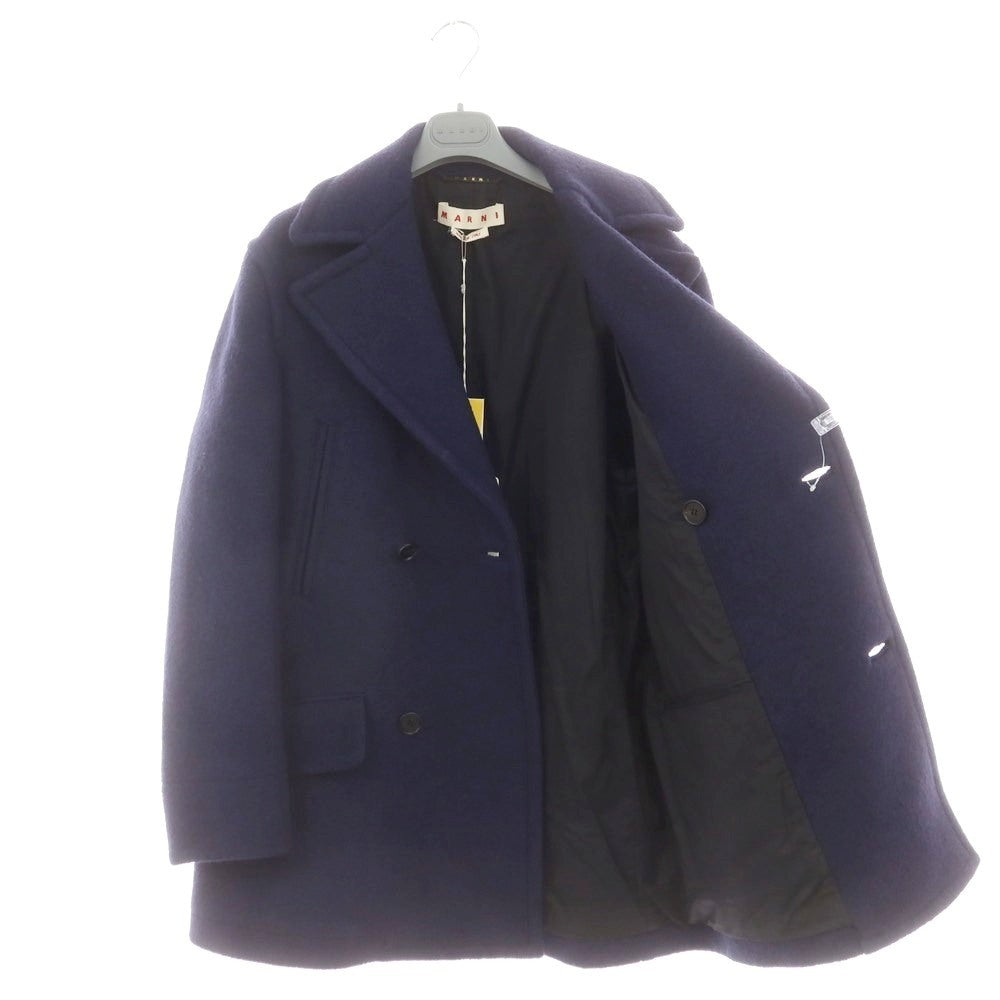 【新品】マルニ MARNI ウール ピーコート ネイビー【 44 】【 状態ランクN 】【 メンズ 】