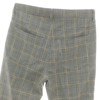 【新品】マルニ MARNI ウールモヘヤ チェック カジュアルスラックスパンツ グレー系xホワイト【 48 】【 状態ランクN 】【 メンズ 】