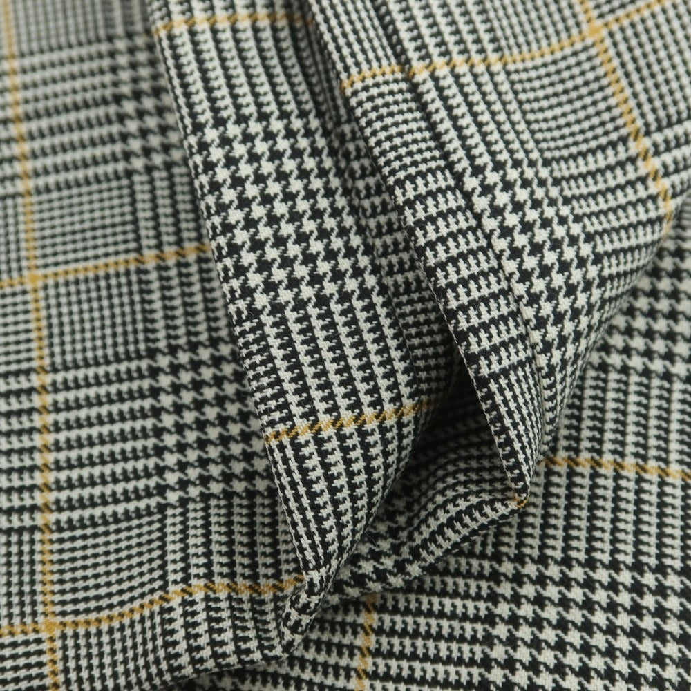 【新品】マルニ MARNI ウールモヘヤ チェック カジュアルスラックスパンツ グレー系xホワイト【サイズ48】【 状態ランクN 】【 メンズ 】 [DPD]