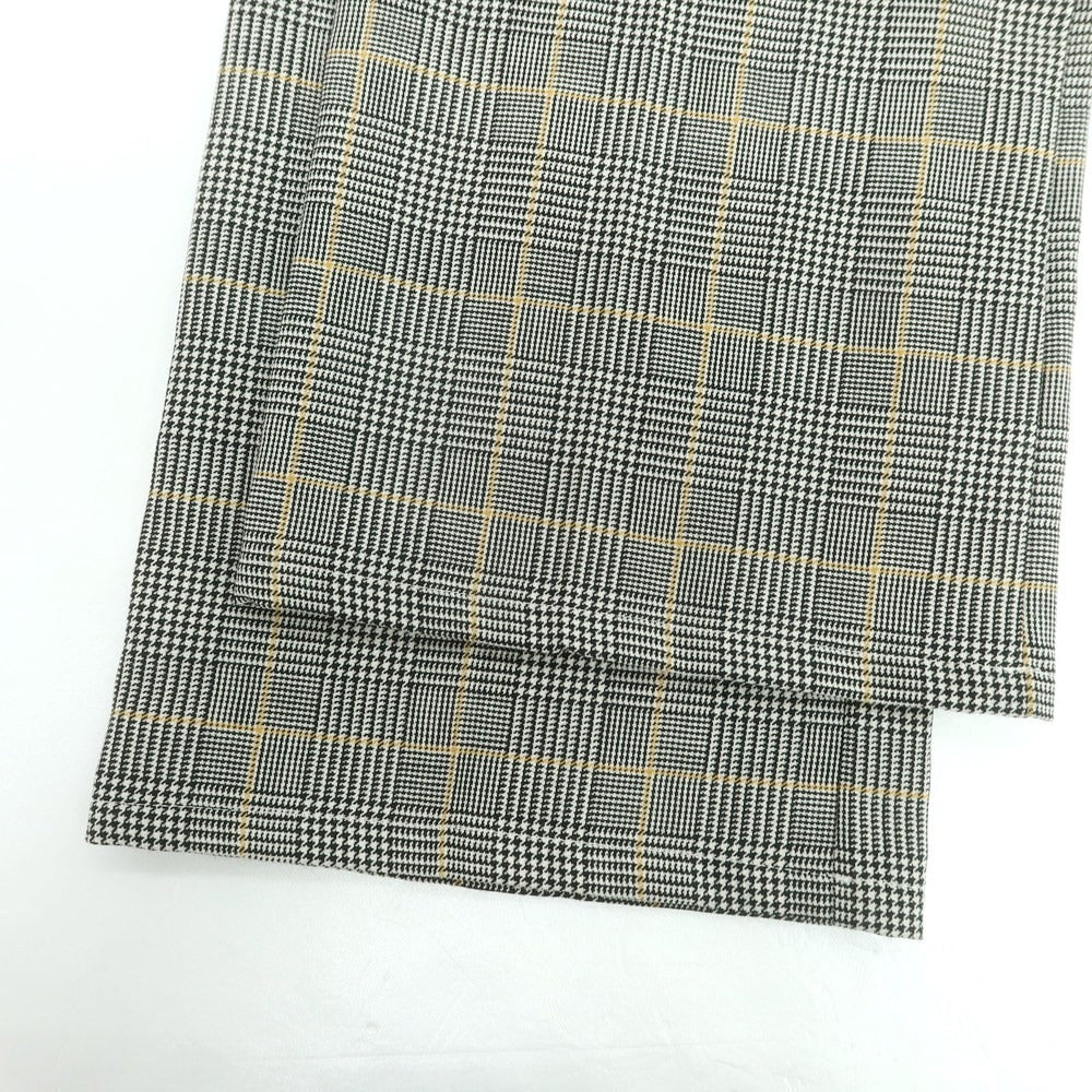 【新品】マルニ MARNI ウールモヘヤ チェック カジュアルスラックスパンツ グレー系xホワイト【サイズ48】【 状態ランクN 】【 メンズ 】 [DPD]