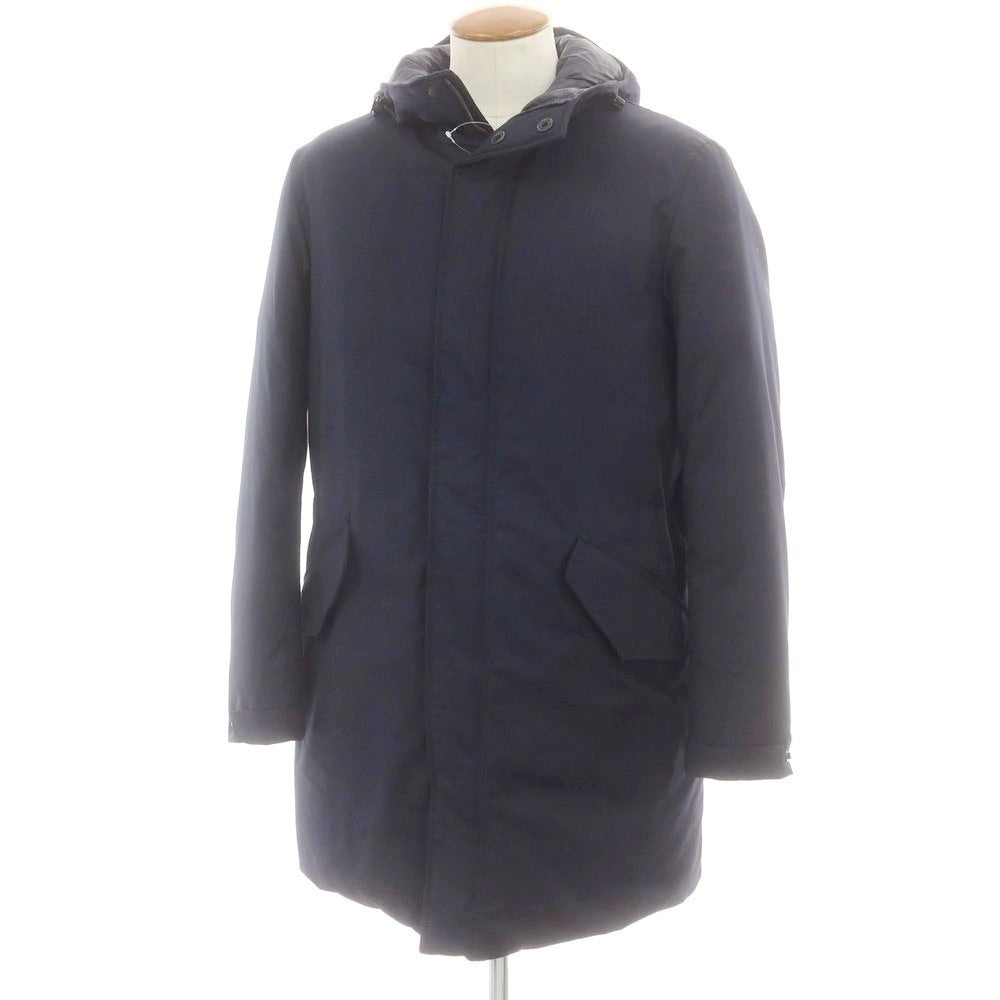 【新品】スローウェア SLOWEAR TEKNOSARTORIAL ポリエステルレーヨン ダウンコート ネイビー【サイズ46】【 状態ランクN 】【 メンズ 】 [DPD]