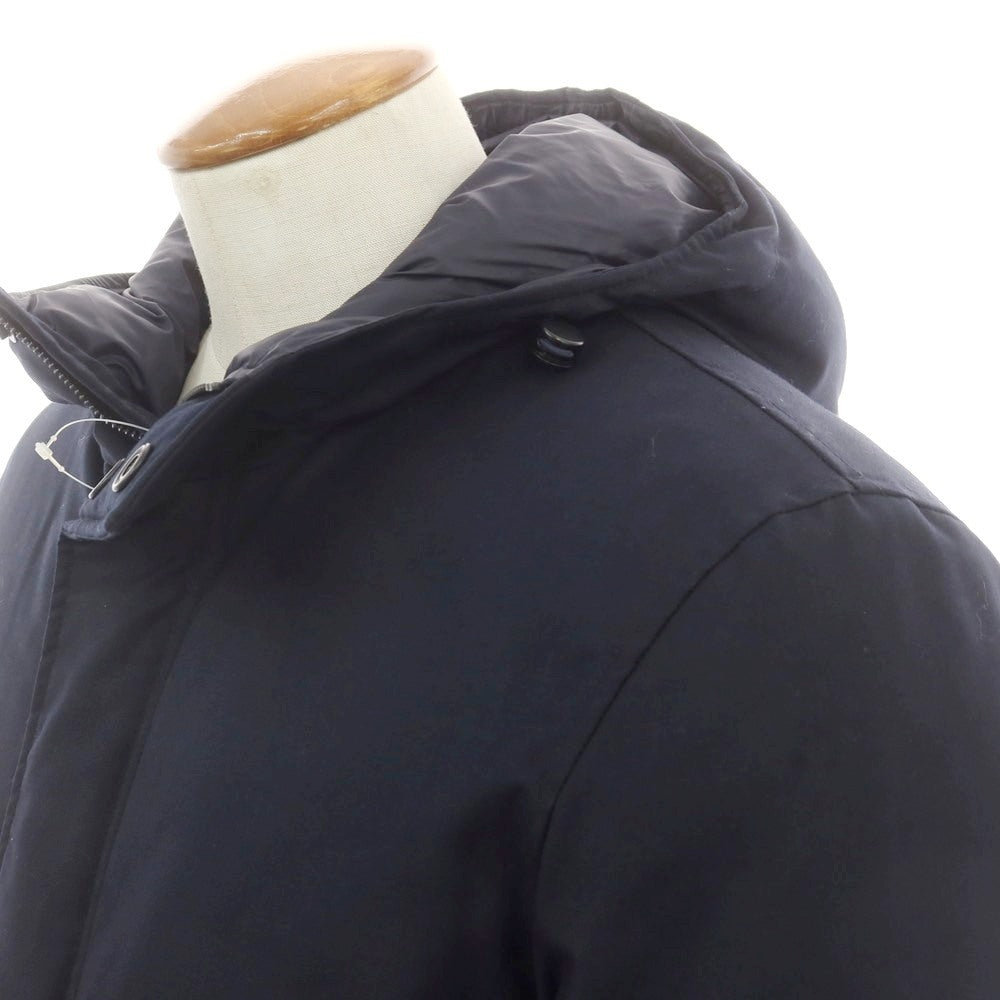 【新品】スローウェア SLOWEAR TEKNOSARTORIAL ポリエステルレーヨン ダウンコート ネイビー【サイズ46】【 状態ランクN 】【 メンズ 】 [DPD]