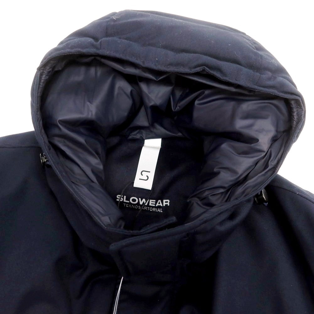 【新品】スローウェア SLOWEAR TEKNOSARTORIAL ポリエステルレーヨン ダウンコート ネイビー【 48 】【 状態ランクN 】【 メンズ 】