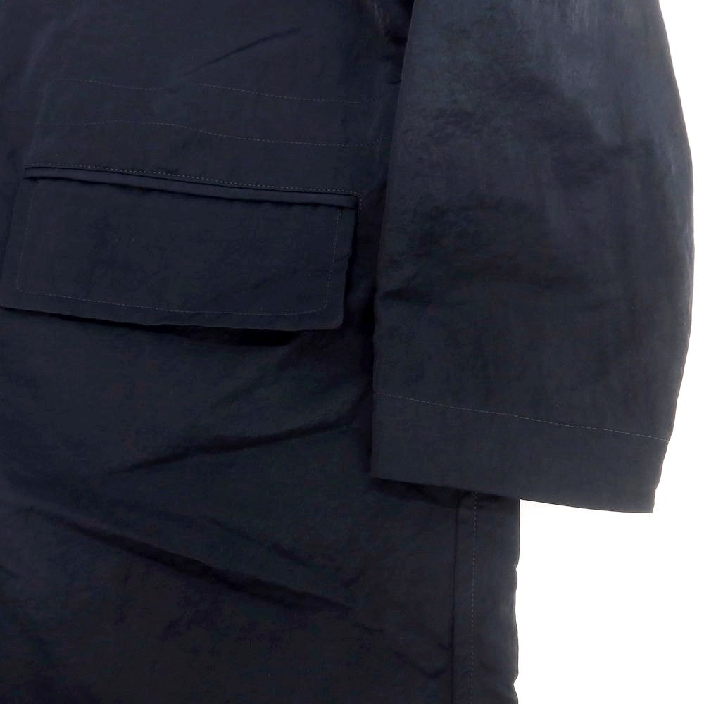 【新品】スローウェア SLOWEAR TEKNOSARTORIAL ナイロン フーデッドコート ネイビー【サイズ48】【 状態ランクN 】【 メンズ 】 [DPD]