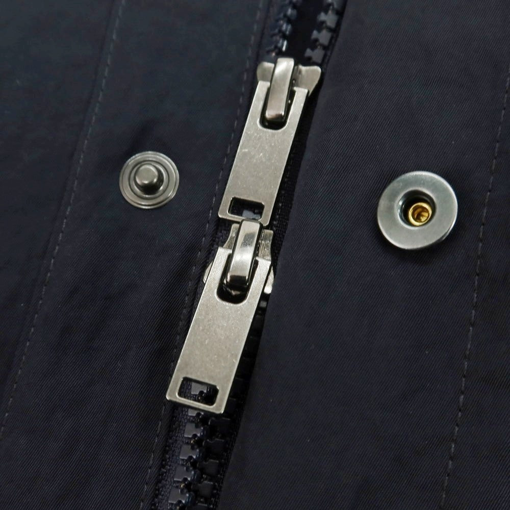 【新品】スローウェア SLOWEAR TEKNOSARTORIAL ナイロン フーデッドコート ネイビー【サイズ48】【 状態ランクN 】【 メンズ 】 [DPD]