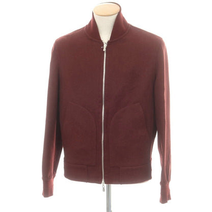 【新品】ブルネロクチネリ Brunello Cucinelli リバーシブル カシミヤシルク ダブルジップ スイングトップ ボルドーxベージュ【 44 】【 状態ランクN 】【 メンズ 】