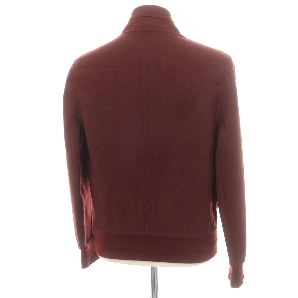 【新品】ブルネロクチネリ Brunello Cucinelli リバーシブル カシミヤシルク ダブルジップ スイングトップ ボルドーxベージュ【 44 】【 状態ランクN 】【 メンズ 】[CPD]