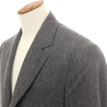 【新品】ブルネロクチネリ Brunello Cucinelli ツイルウール テーラードジャケット グレー【 48 】【 状態ランクN 】【 メンズ 】