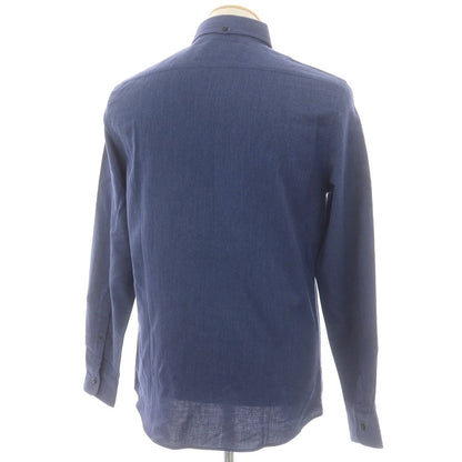 【新品】ブルネロクチネリ Brunello Cucinelli ツイルコットン ボタンダウンシャツ ライトネイビー【 XS 】【 状態ランクN 】【 メンズ 】