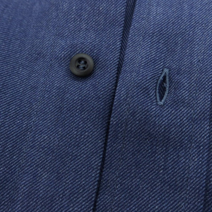 【新品】ブルネロクチネリ Brunello Cucinelli ツイルコットン ボタンダウンシャツ ライトネイビー【 XS 】【 状態ランクN 】【 メンズ 】