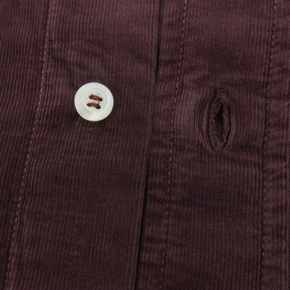 【新品】ブルネロクチネリ Brunello Cucinelli コーデュロイ ミリタリーシャツ ワインパープル【 XS 】【 状態ランクN 】【 メンズ 】