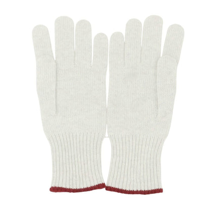 【新品】ブルネロクチネリ Brunello Cucinelli カシミヤ 手袋 ニットグローブ ライトグレーxワインレッド【 M 】【 状態ランクN 】【 メンズ 】