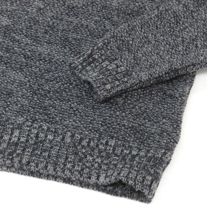 【新品】ザノーネ ZANONE ウール ショールカラー プルオーバーニット グレーxネイビー【 46 】【 状態ランクN 】【 メンズ 】