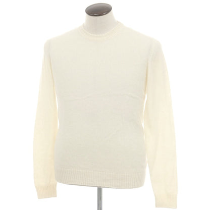 【中古】ザノーネ ZANONE アルパカナイロン クルーネック プルオーバーニット アイボリー【 50 】【 状態ランクB 】【 メンズ 】