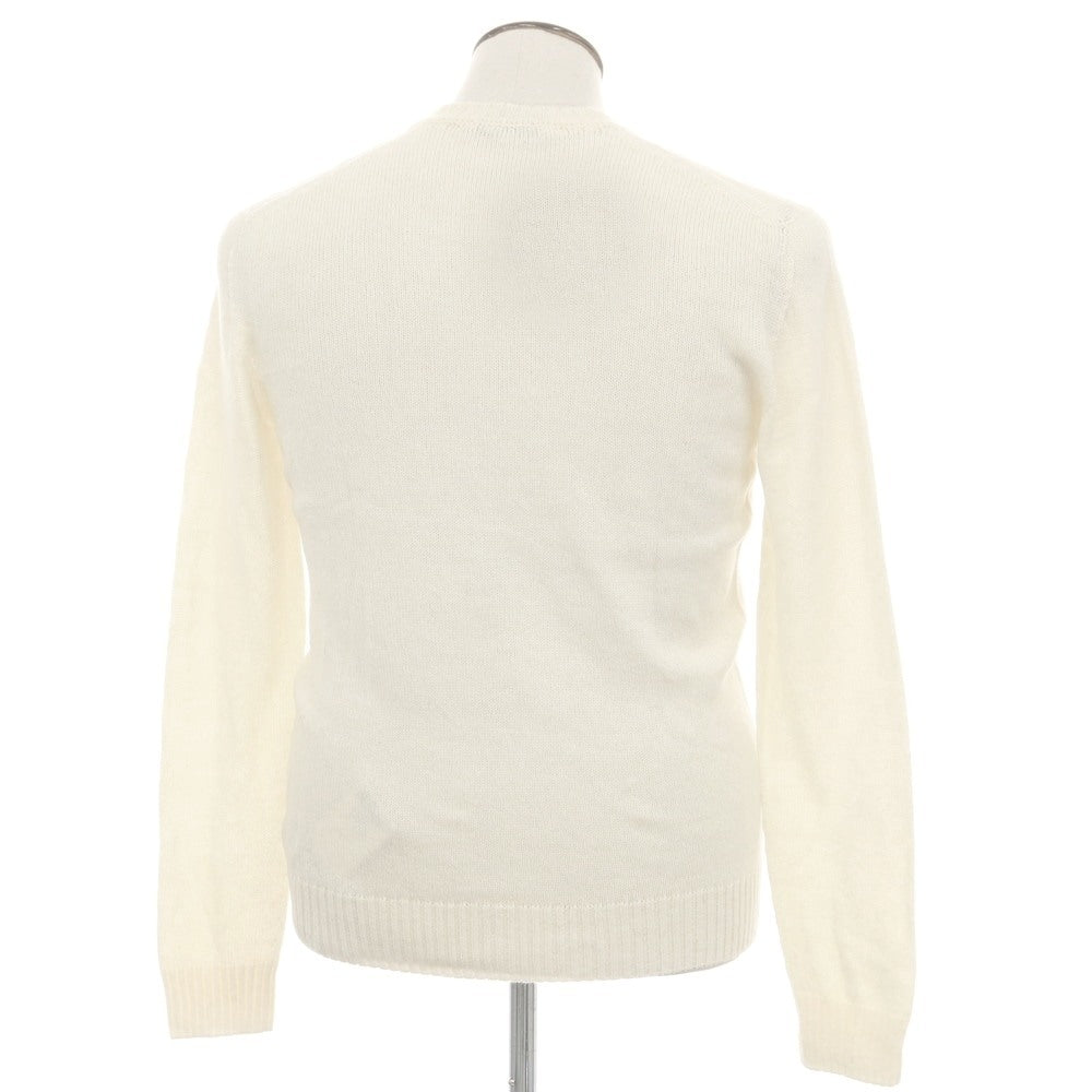 【中古】ザノーネ ZANONE アルパカナイロン クルーネック プルオーバーニット アイボリー【 50 】【 状態ランクB 】【 メンズ 】
