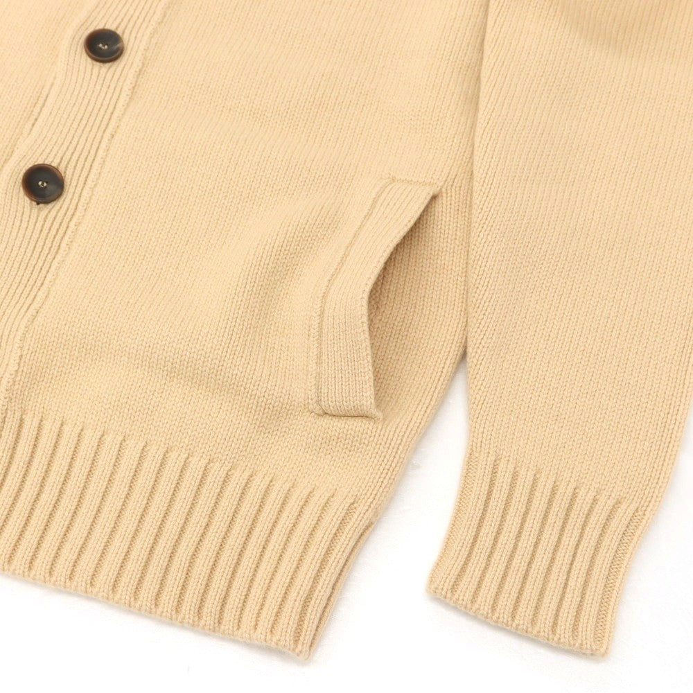 【新品】ザノーネ ZANONE CHIOTO キョート ミドルゲージ カシミヤ スタンドカラー カーディガン ベージュ【 46 】【 状態ランクN 】【 メンズ 】
