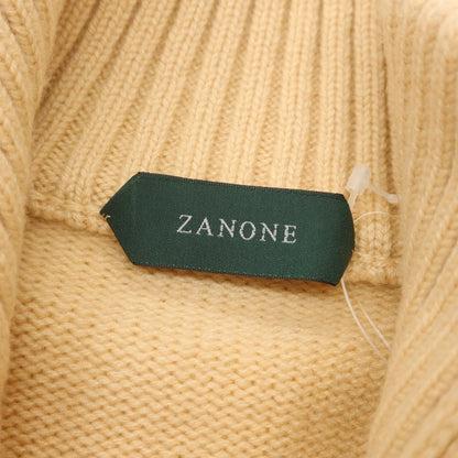 【新品】ザノーネ ZANONE CHIOTO キョート ミドルゲージ カシミヤ スタンドカラー カーディガン ベージュ【 46 】【 状態ランクN 】【 メンズ 】