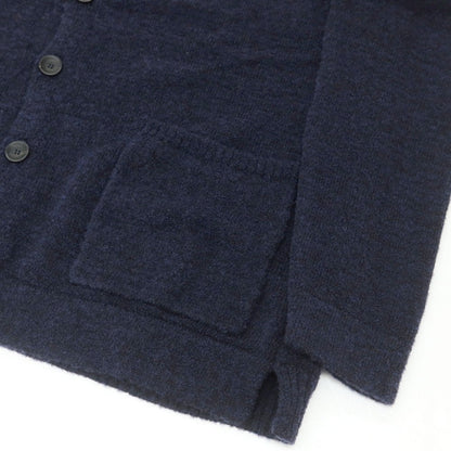 【新品】ザノーネ ZANONE ウールナイロン 襟付き ニット カーディガン ネイビー【 52 】【 状態ランクN 】【 メンズ 】