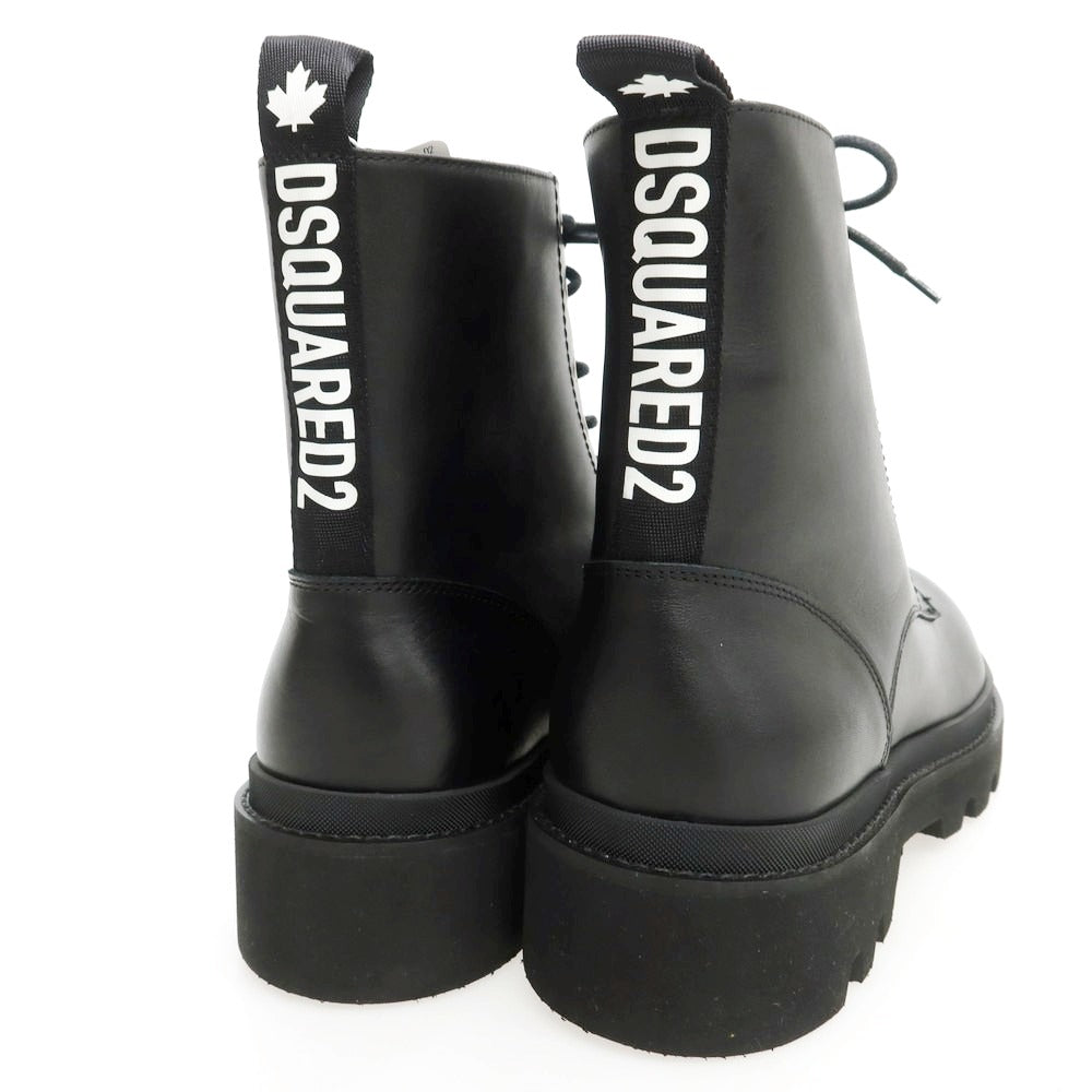 【新品】ディースクエアード DSQUARED2 レザー レースアップブーツ ブラック【 43 】【 状態ランクN 】【 メンズ 】