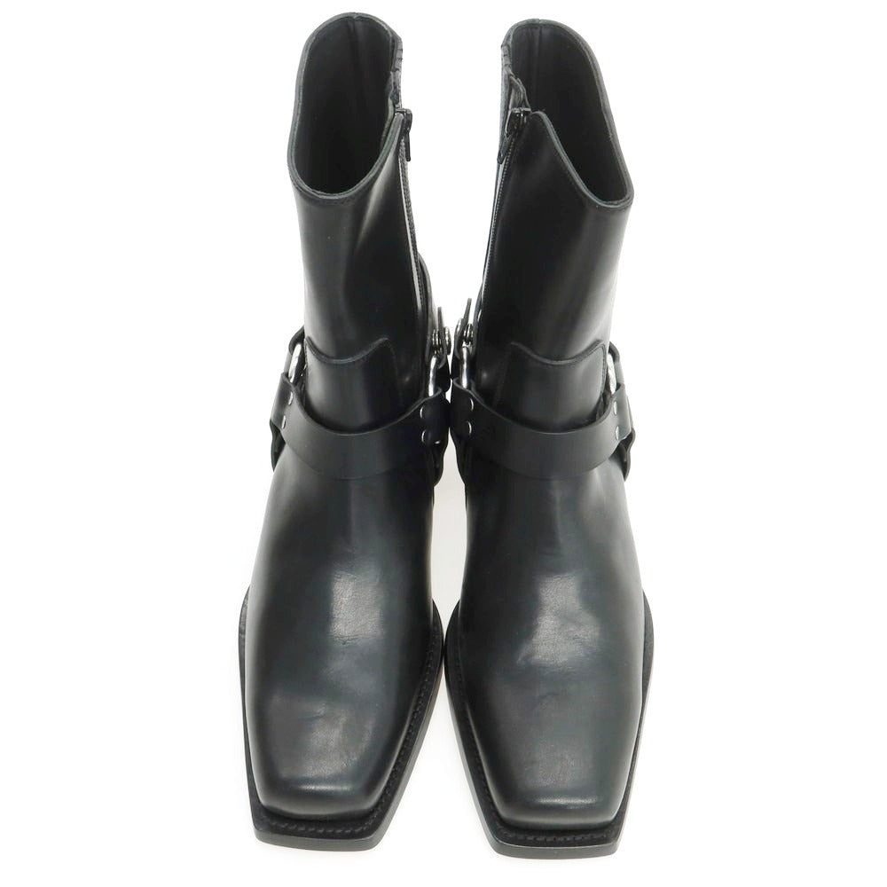 【新品】ディースクエアード DSQUARED2 レザー リングブーツ ブラック【 43 】【 状態ランクN 】【 メンズ 】