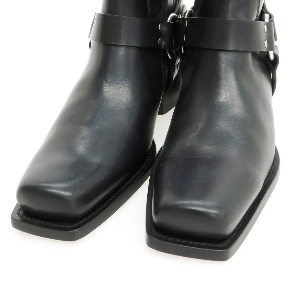 【新品】ディースクエアード DSQUARED2 レザー リングブーツ ブラック【 43 】【 状態ランクN 】【 メンズ 】