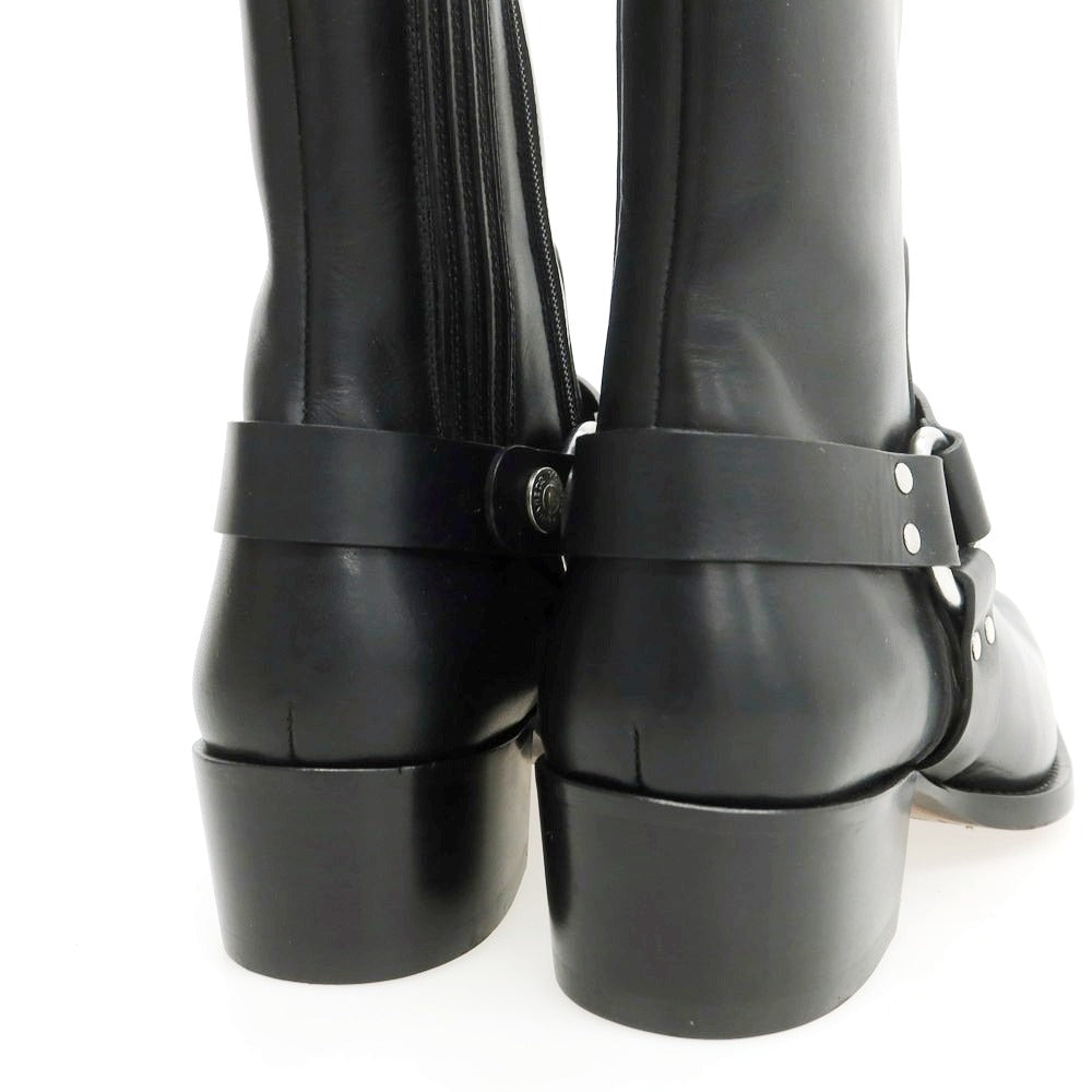 【新品】ディースクエアード DSQUARED2 レザー リングブーツ ブラック【 43 】【 状態ランクN 】【 メンズ 】