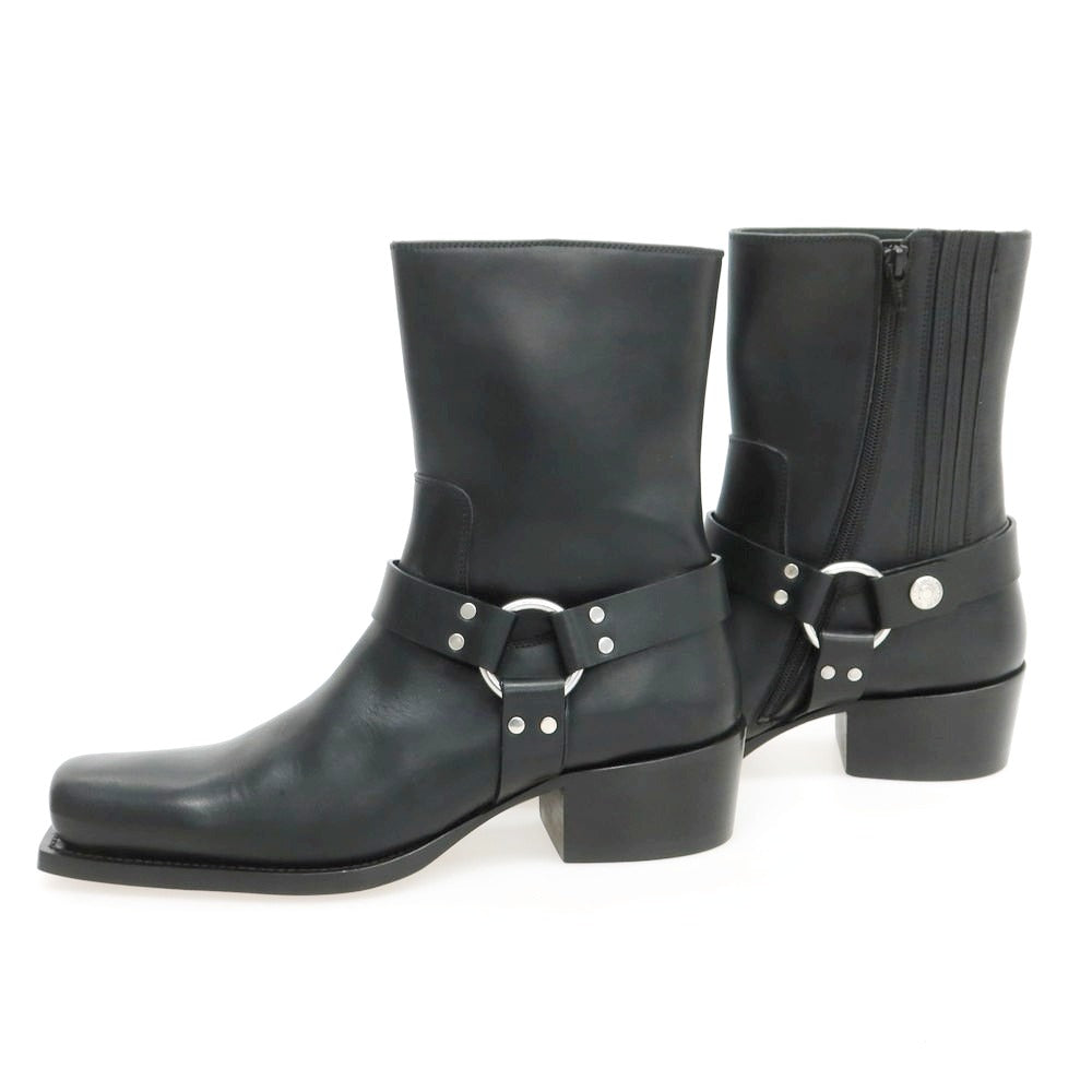 【新品】ディースクエアード DSQUARED2 レザー リングブーツ ブラック【 43 】【 状態ランクN 】【 メンズ 】