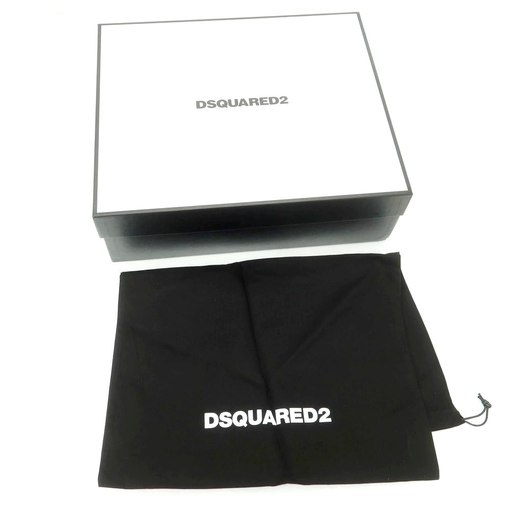 【新品】ディースクエアード DSQUARED2 レザー リングブーツ ブラック【 43 】【 状態ランクN 】【 メンズ 】