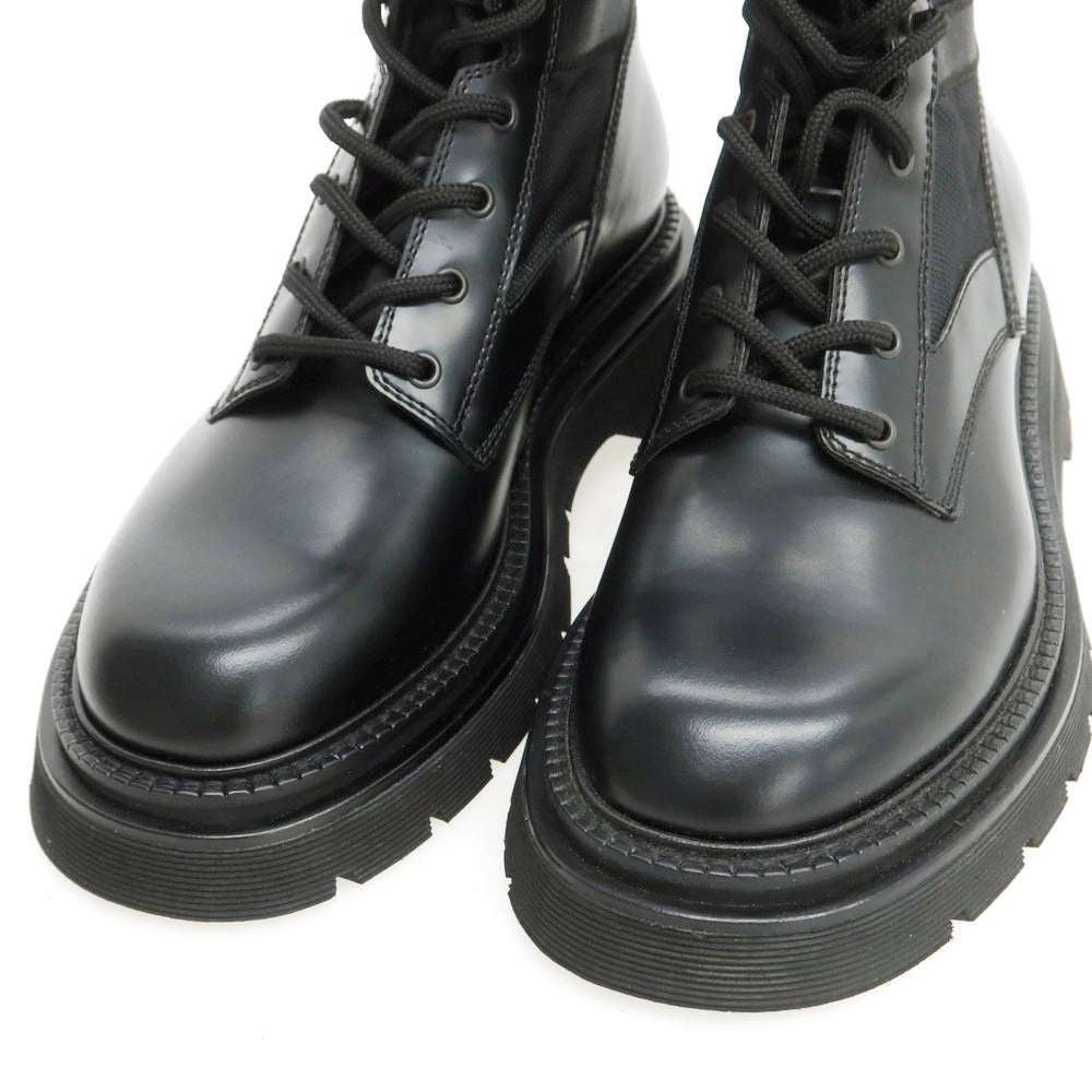 【新品】ディースクエアード DSQUARED2 レザー コンバットブーツ ブラック【 43 】【 状態ランクN 】【 メンズ 】 [BPD]