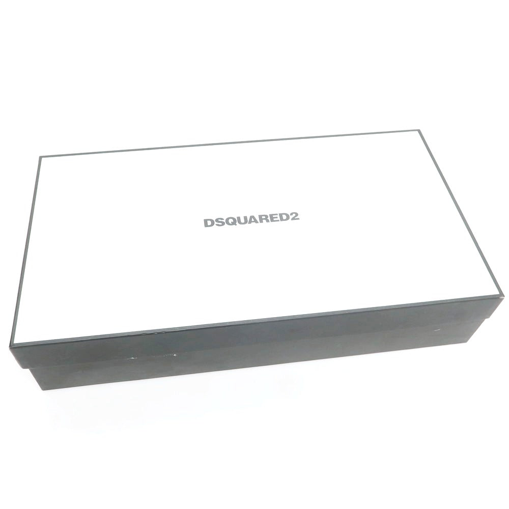 【新品】ディースクエアード DSQUARED2 レザー ウエスタンブーツ ブラウンxオフホワイト【 43 】【 状態ランクN 】【 メンズ 】