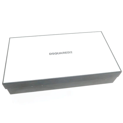 【新品】ディースクエアード DSQUARED2 レザー ウエスタンブーツ ブラウンxオフホワイト【 43 】【 状態ランクN 】【 メンズ 】