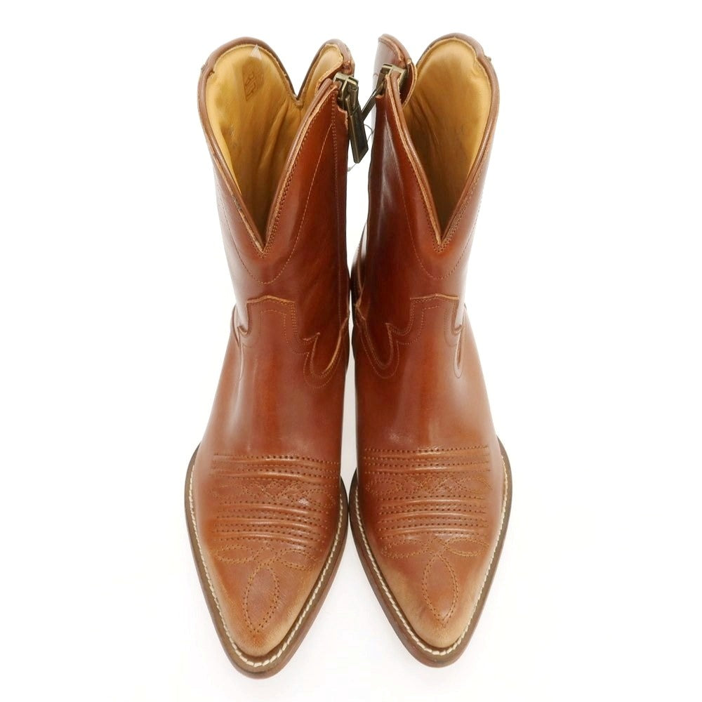 【新品】ディースクエアード DSQUARED2 レザー ウエスタンブーツ ブラウン【 40 】【 状態ランクN 】【 メンズ 】