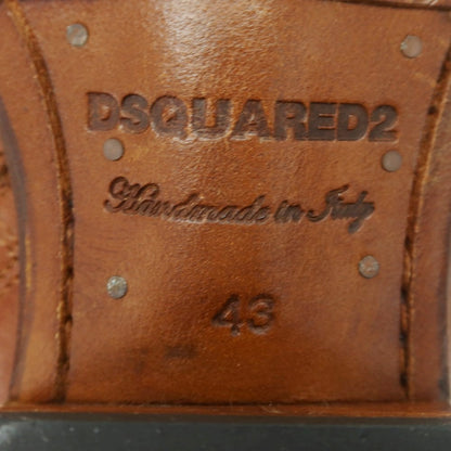 【新品】ディースクエアード DSQUARED2 レザー ウエスタンブーツ ブラウン【 43 】【 状態ランクN 】【 メンズ 】