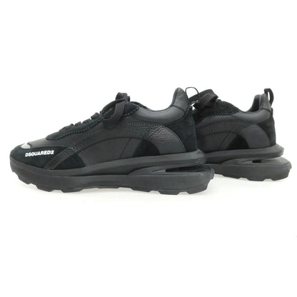 【新品】ディースクエアード DSQUARED2 Slash レザー スニーカー ブラック【 40 】【 状態ランクN 】【 メンズ 】